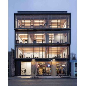 Multi Story Commercial Metal Buildings Prefabricated Steel Frame Building Custom Design