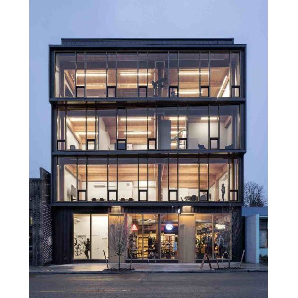 Multi Story Commercial Metal Buildings Prefabricated Steel Frame Building Custom Design