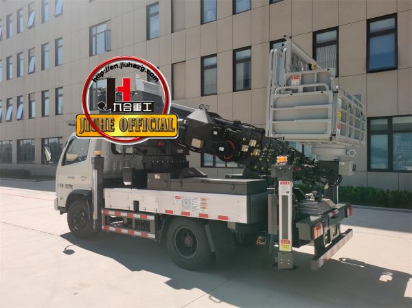 Telescoping Work Platform Aerial Work Platform JIUHE Bucket Lift Truck 29m Articulated Boom Truck