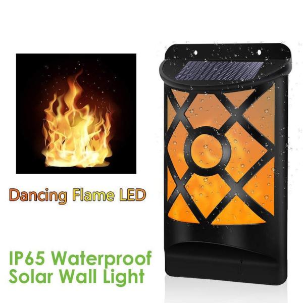 0.49W 1800K Solar Flame Lights Outdoor 3.7V 2200mAh Flame Torches
