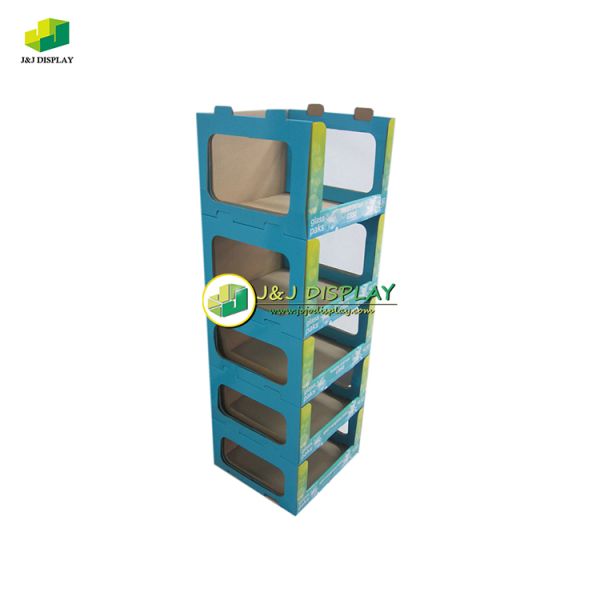 Advertising Exhibition Pop Corrugated Cardboard Display Foldable Customized