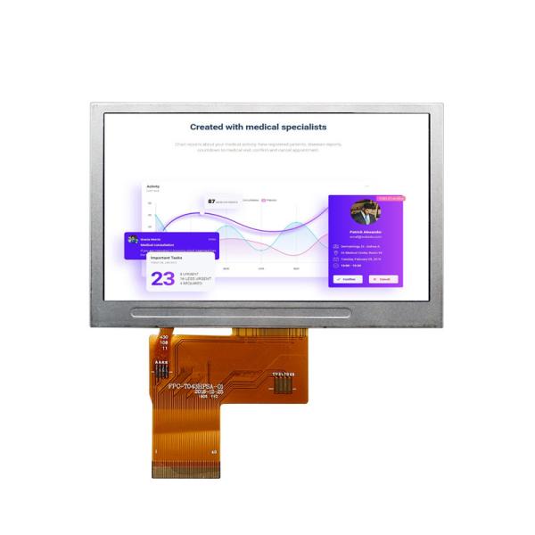 4.3 дюймовый Tft LCD дисплей, разрешение 480x272, 24 бит RGB 40PIN интерфейс, 1000cd/M2