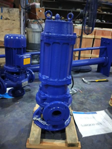 1.1kw Commercial Submersible Dirty Water Pump , Automatic Electric Water Pump Black