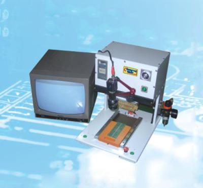 Máquina de solda caloroso com a plataforma giratória giratória pneumática, máquina do PWB do pulso de soldadura quente da barra