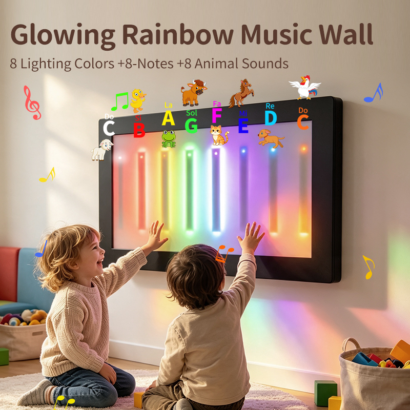 Kids Early Education Musical Piano Board – 8-Color Touch-Sensitive Interactive