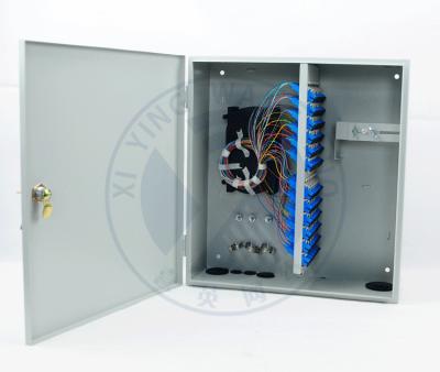 Intdoor wall mounted 72 ports fiber optic terminal distribution box