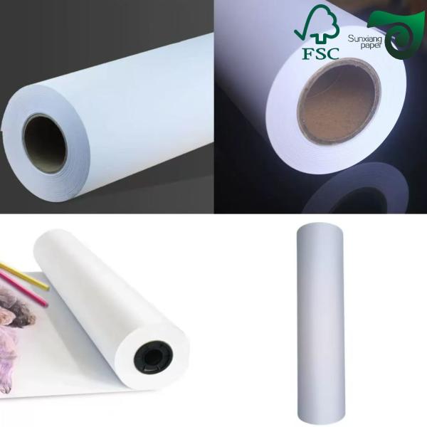 FSC CAD  Inkjet Printer Plotter Paper Roll 80g 24 36  500ft 2 Core