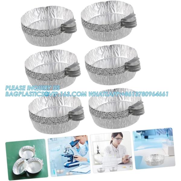 Aluminum Weighing Boats Liquid Mixing Foil Trays Aluminum Weighing Pan Foil Reusable Chemistry Weighing Pan for Lab