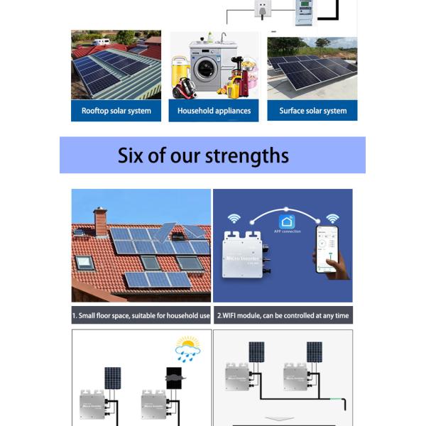 300W 400W Solar Panel Micro Inverter Micro Inverter Without Utility Grid Solar Energy System Micro Inverter