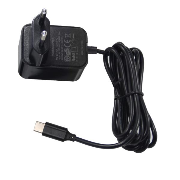 36W USB-C 12V 3A EU電源アダプター、CE FCC認証付き