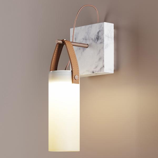 Creative LED Wall Light Living Room Hallway Simple Modern Light Marble Wall Lamp
