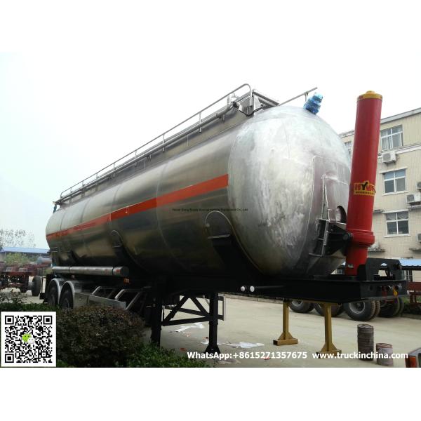 Aluminum Alloy  Wheat Flour Bulk Tanker with Tipping Hydraulic Cylinder (6000USG-10000USG ）whApp:+8615271357675