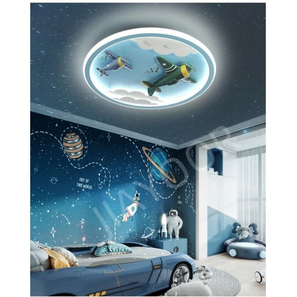 Home Decoration Lighting Modern Lighting Lustre Indoor LED Children Room airplane ceiling light(WH-MA-298)