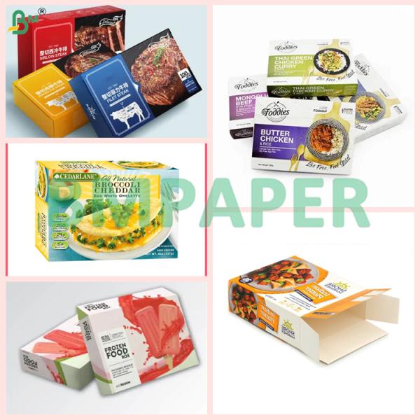 Food Paper Box Board White Coated Frozen Meet Steak Storage Paper Board Food Paper Box Board White Coated Frozen Meet Steak Storage Paper Board