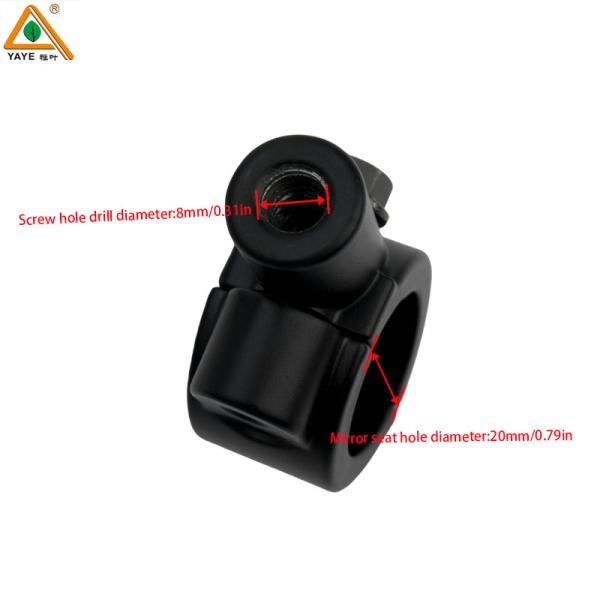 20mm Montar Brackets Grampos Espelho de bicicleta retrovisor montar espelho Adaptador de manilha versão universal retrovisor de motocicleta
