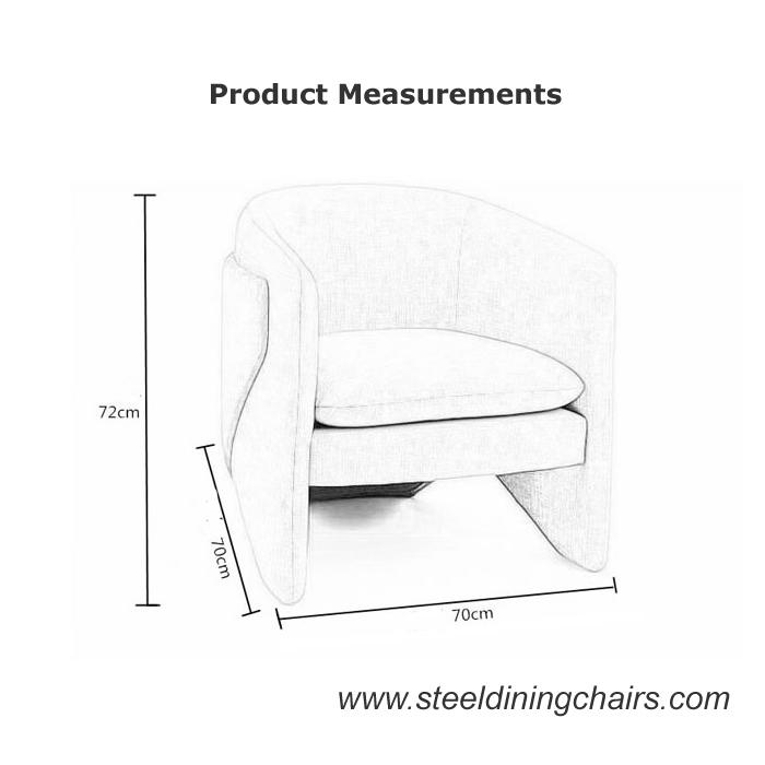 Европейская софа одиночное Seater Recliner ткани 72cm 70cm акцента живущей комнаты