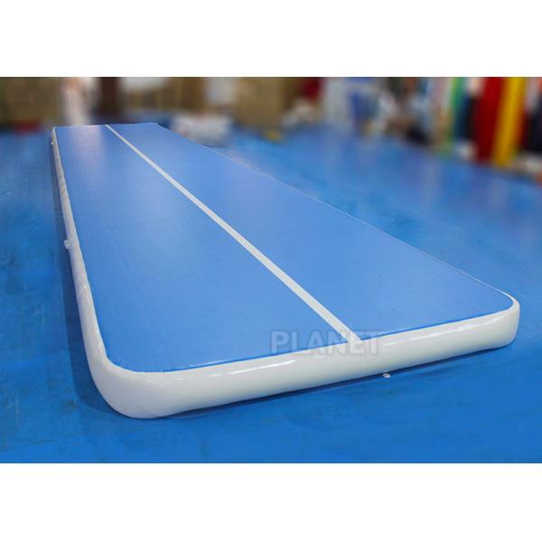 Flexible Inflatable Air Track Gymnastic Blue Surface Mattress For Sport