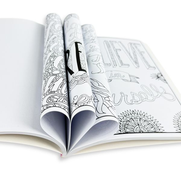A4 A5 Flower Coloring Books Eco Friendly Hard Cover Coloring Book