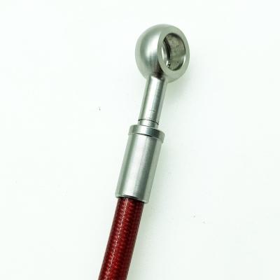 AN-3 Encaixe de mangueira de freio de olho banjo Diâmetro do orifício de olhal banjo 10,2 mm Aço inoxidável Encaixe de banjo de 90°