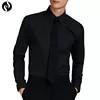 2022 wholesale slim solid shirts men's long sleeve casual shirt custom shirt with high quality