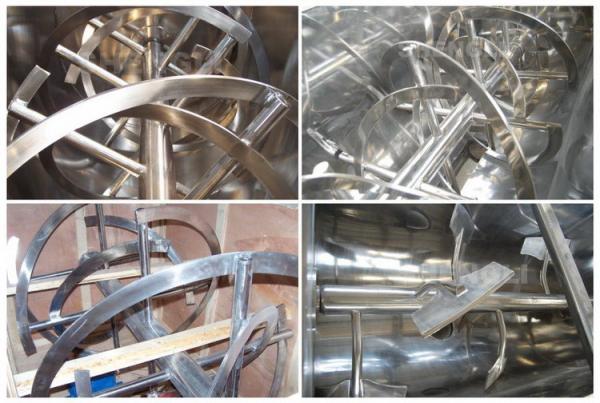 Stainless Steel Powder Ribbon Blender Easy Cleaning For Powder / Granule Mixng