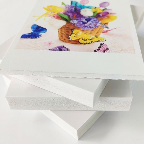 Multiple Thickness PVC Decorative Wall Panel Glossy Textured Surface Foamed