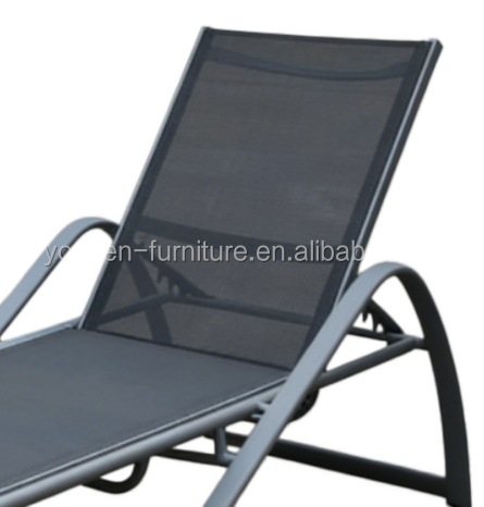 Aluminum Frame  Sling Textline Fabric Swimming Pool Side Sunbed Day Bed Sun Lounger