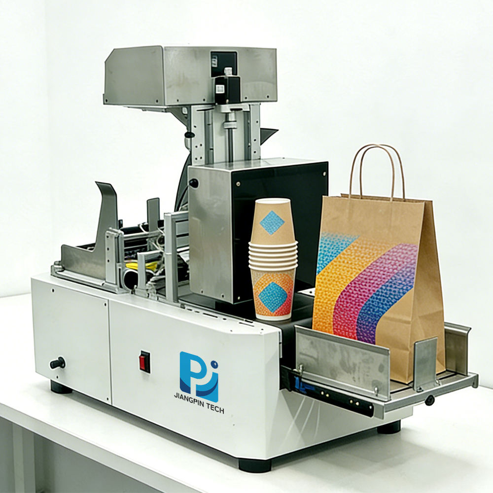 Desktop Inkjet Printing Machine High-Speed Single Pass Digital Printer for Coffee Cups Napkins Kraft Paper Bags