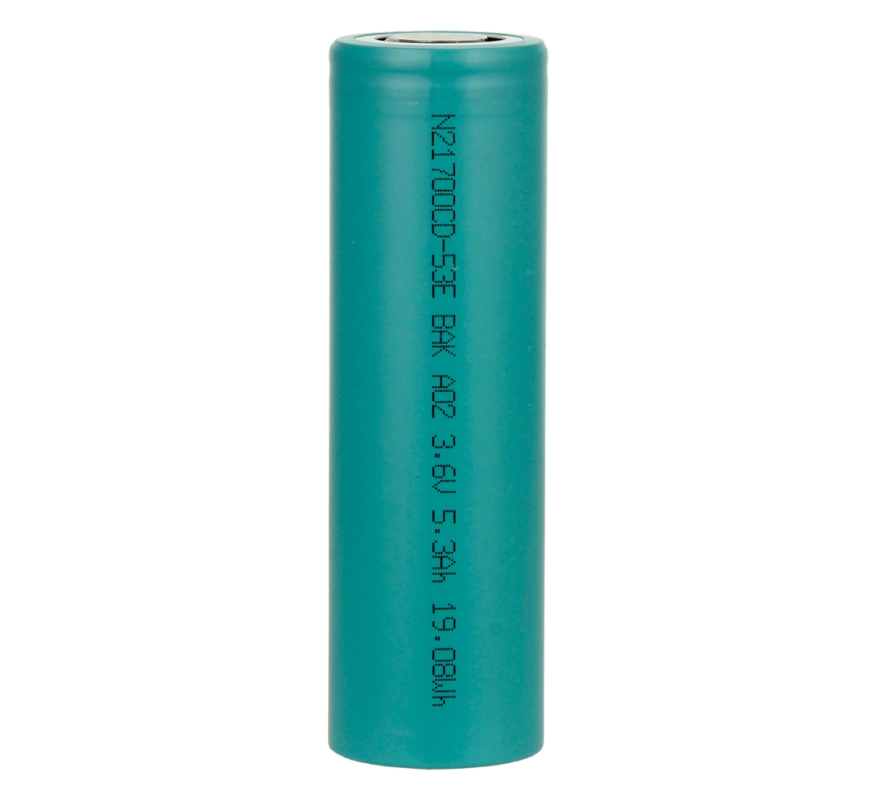 BAK N21700CD 53E 5300mAh 3.6V Rechargeable Cylindrical Lithium Ion Battery Cell For Power Tools