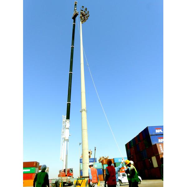 6-15м гальванизированный стальной высокий фонарный столб рангоута, на открытом воздухе поляк освещения для морского порта Дамман