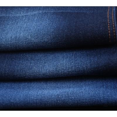 90 tela crua da sarja de Nimes do índigo escuro do poliéster 12.5oz do algodão 10 para calças de brim dos macacões