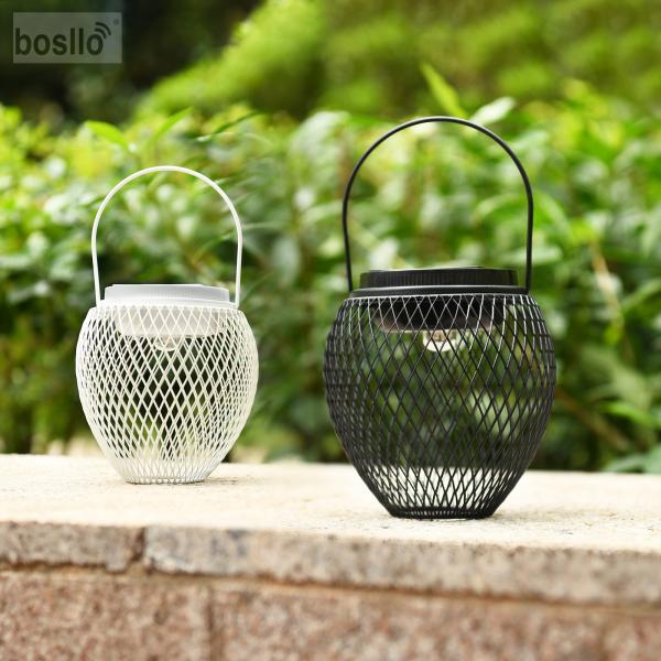 Weatherproof Solar Hanging Lights for Garden NIMH Rechargeable Battery 6000K White Light 3000K Warm Light