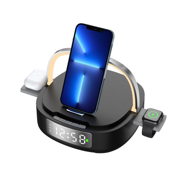 Fast 5 In 1 Qi Wireless Charger Station 15w  Mobile Phone Use