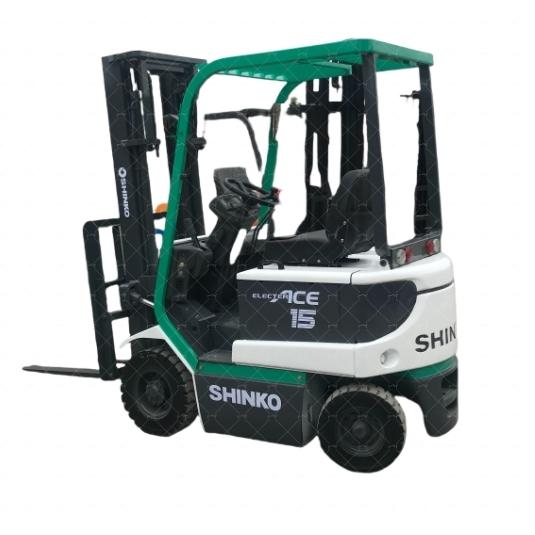 SHINKO 1.5T Used Electric Forklift or Rent 4WD with 3000mm Lift Height in Excellent Working Condition Ready to Work