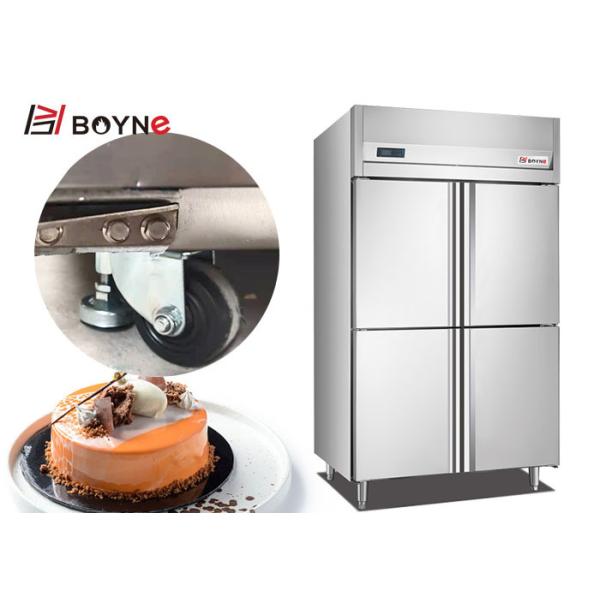 Подносы пекарни кухни двери вертикали 4 нержавеющей стали коммерчески вводят холодильник