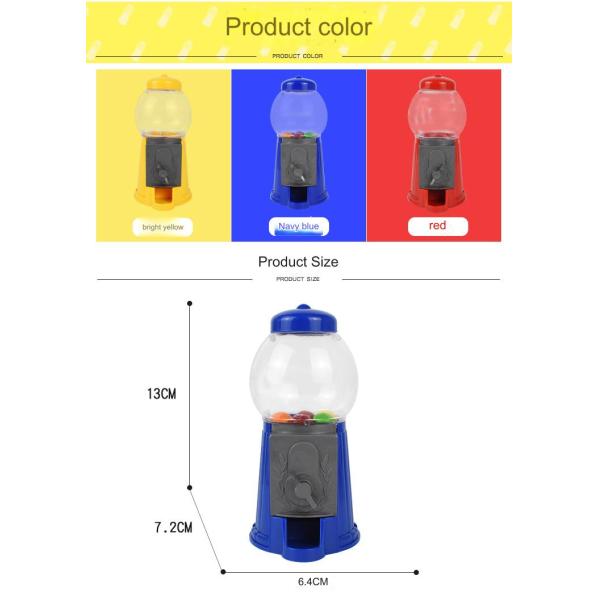 Function Candy vending machine Metal Gumball Machine Kids plastic candymashine two models