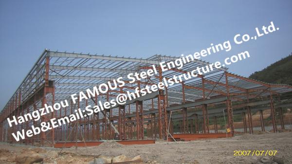 Construções de aço industriais de aço fabricadas com tratamento de superfície de aço galvanizado