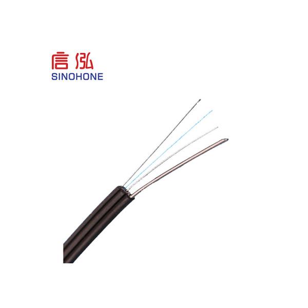 FTTH Aerial Duct Drop Indoor Fiber Optic Cable Bow Type Self Supporting Stretch Proof