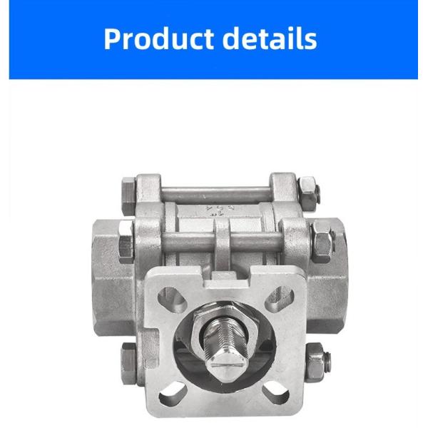 Ventilateur à bille en acier inoxydable 304 3PC pour la connexion et la commutation de fils