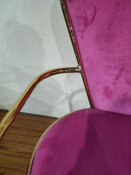 Modern Simple 89cm 40cm Wrought Iron Dining Chair