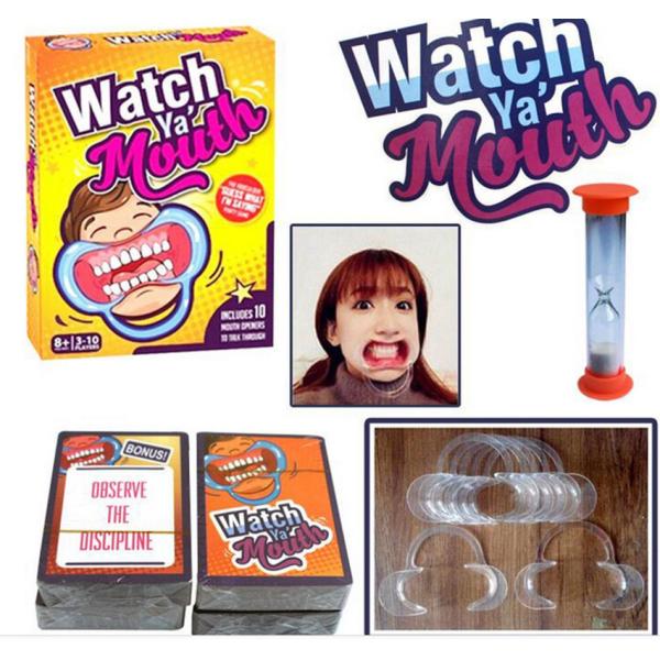 Watch Ya' Mouth Funny Family Mouth Guard Party Board Popular Game Speak Out New