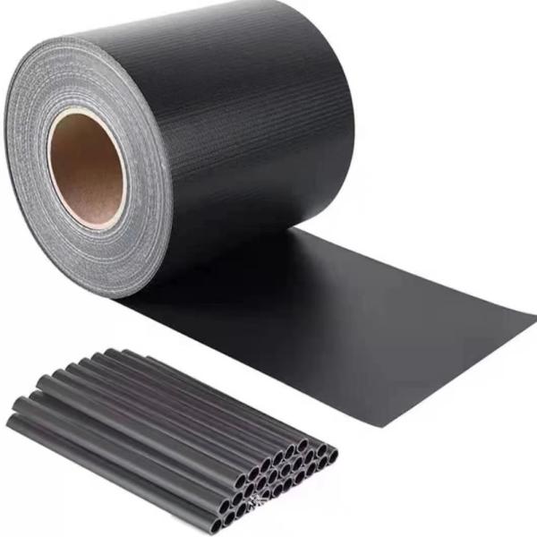 UV Resistant PVC Polyester Garden Mesh Fabric German Privacy Fence Cloth 0.19*35m Fixing Clips