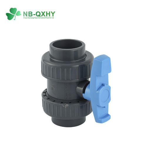 2 Inch 4 Inch 6 Inch PVC True Union Ball Valve Double for Shutoff Function QX Standard