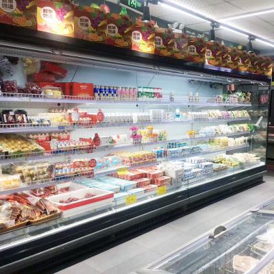 Vitrinas refrigeradas varejos de SASO, armários de exposição refrigerados dos frutos