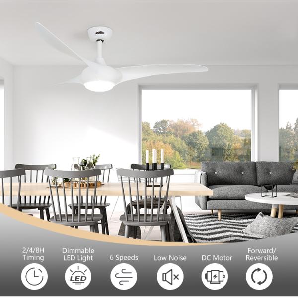 Melhore sua casa com o ventilador de teto LED 1stshine Design elegante e recursos de economia de energia