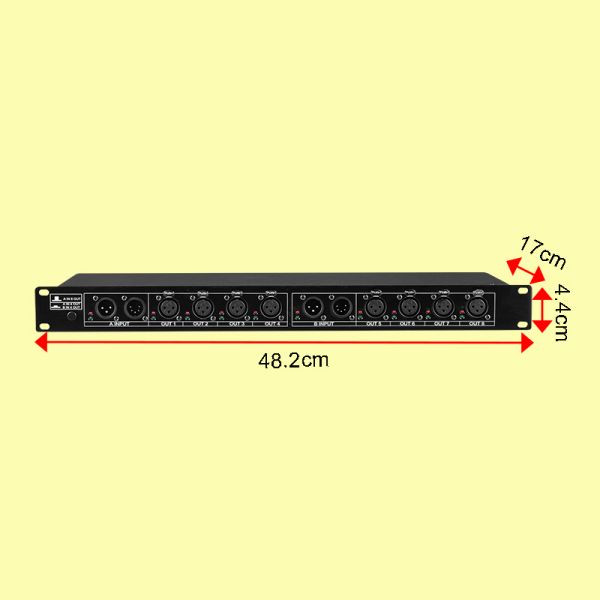 Nebula 8 Way Output DMX Splitter Controller 8-way Channel Isolated Artnet Signal Amplifier Spliter DMX Splitter
