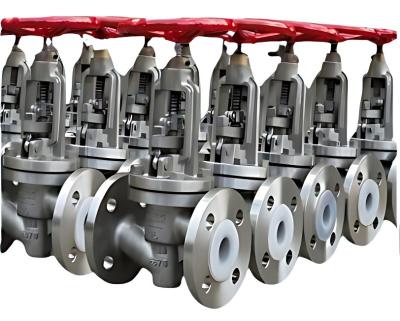 Fluorine Lined Stop Valves for pipeline Strong Corrosion Resistance