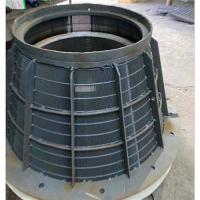 Resistência a altas temperaturas tela de fio de cunha curvada usando abertura de ranhura 0,02mm-15mm