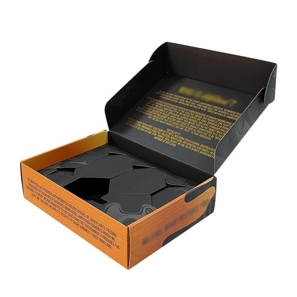 Custom Embossed Perfume Flower Mailer Shipping Box Recyclable Material Structure