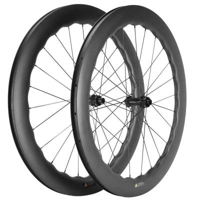 Carbon Fiber UD Matte 700C Disc Brake Wheelset Customized Racing Bike Wheels Spokes Pillar 1423